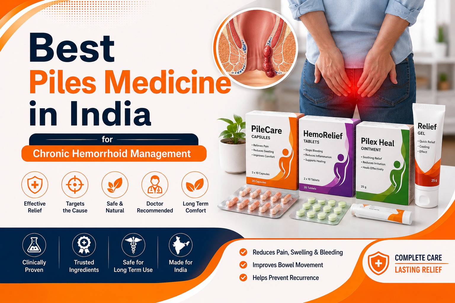 Best Piles Medicine in India for Chronic Hemorrhoid Management