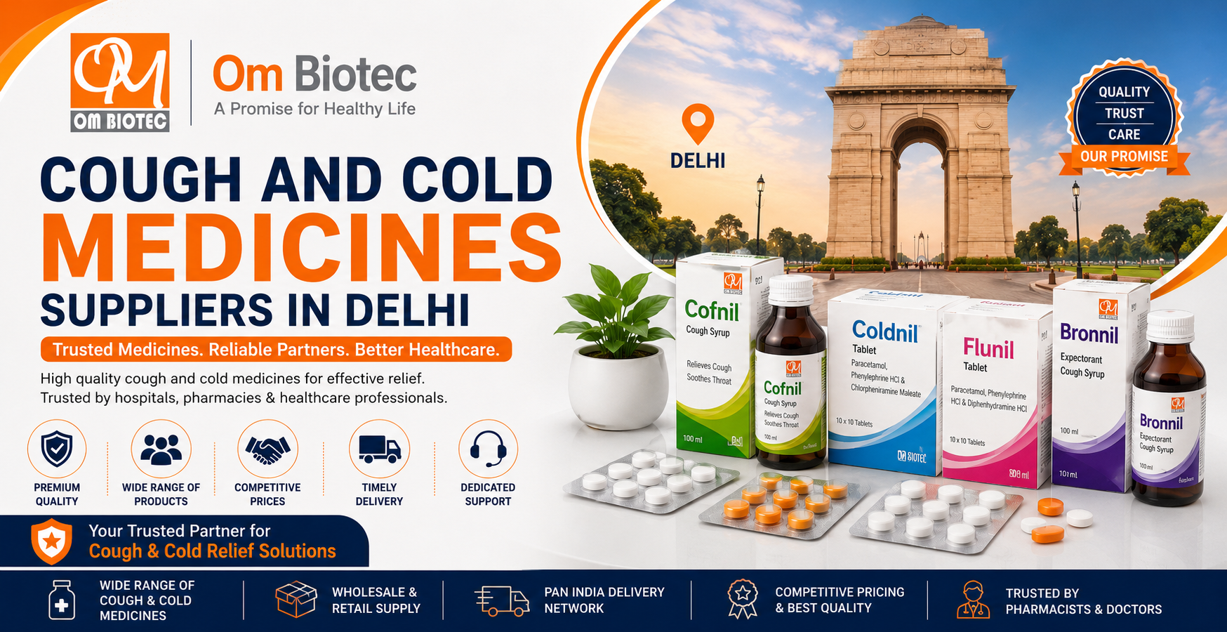 Cough and Cold Medicines Suppliers in Delhi