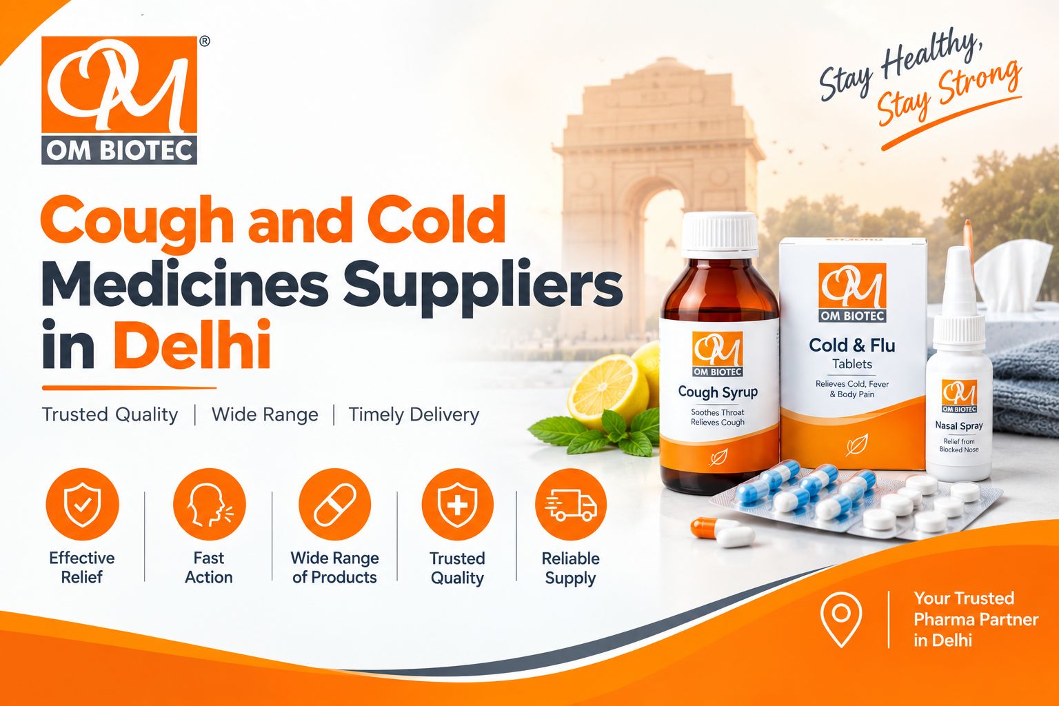 Cough and Cold Medicines Suppliers in Delhi