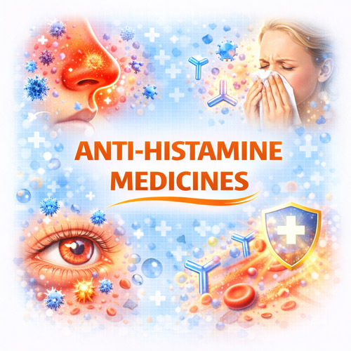 ANTI-HISTAMINE MEDICINES Manufacturer in 