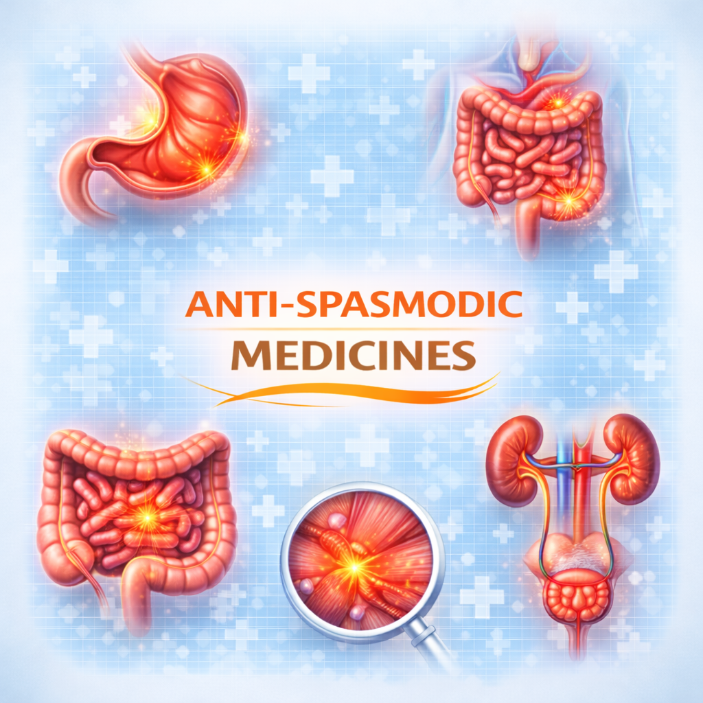 ANTI-SPASMODIC MEDICINES Manufacturer in 